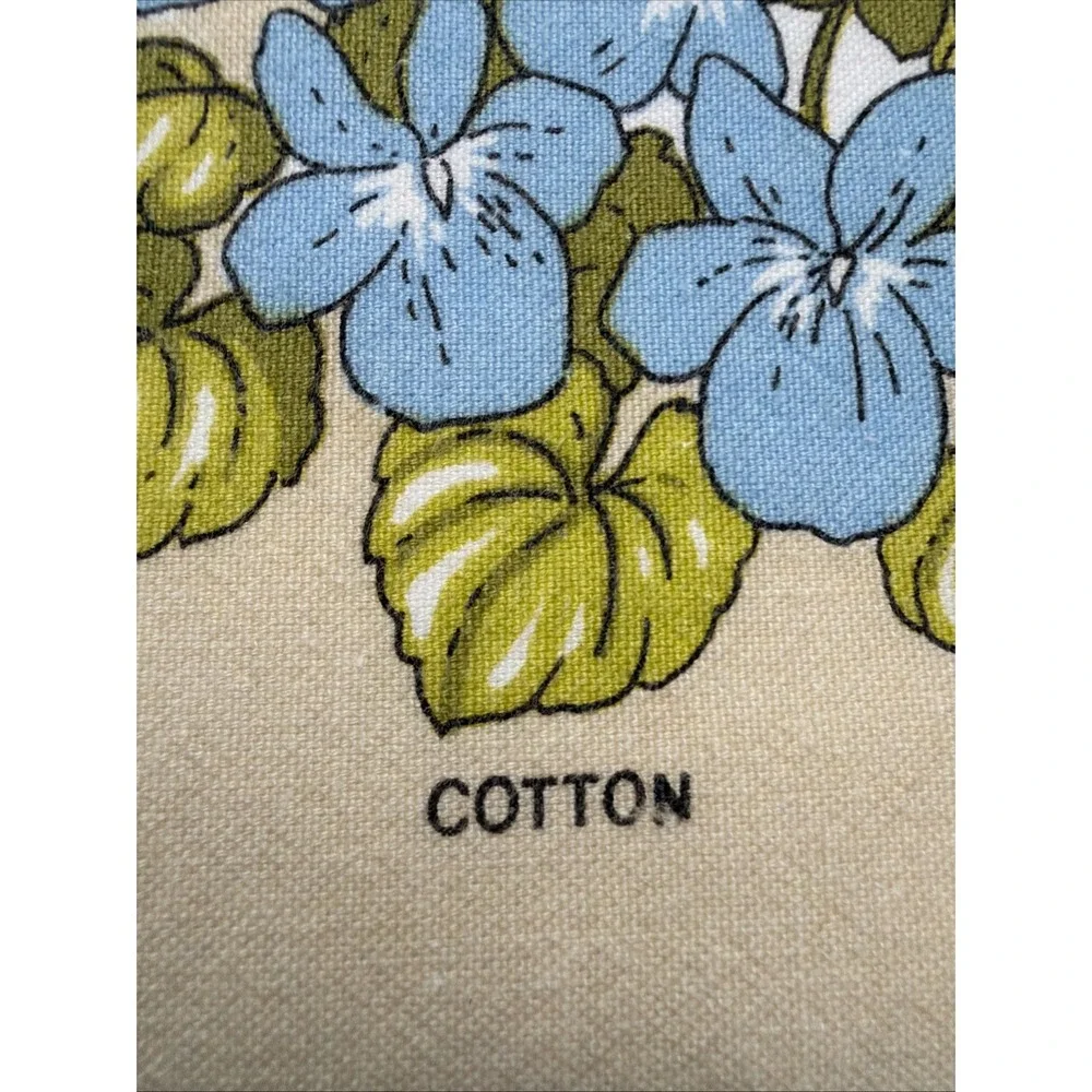 Wild Flower Towel Kitchen Cotton Linen Lamont Design Vintage EUC Made in UK